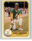 1981 Fleer Baseball #574 Rickey Henderson A's EX-MT 375582