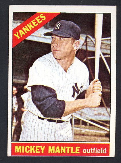 1966 Topps Baseball #050 Mickey Mantle Yankees EX 441500