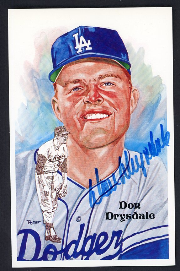 Perez Steele Don Drysdale Dodgers JSA Cert Signed 461534