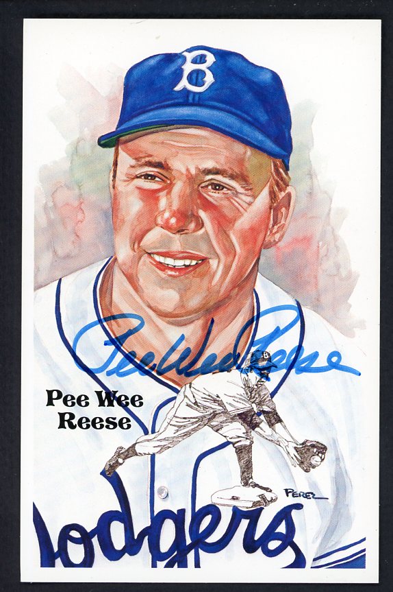 Perez Steele Pee Wee Reese Dodgers JSA Cert Signed 461542