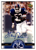 2005 UD Legends #LX-HC Harry Carson Giants Signed 461590