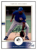 2000 SP Authentic #008 Carlos Delgado Blue Jays Signed 461643
