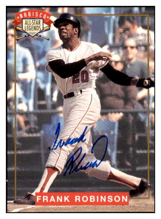 1994 Nabisco Legends Frank Robinson Orioles Signed 461662