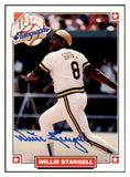 1993 Nabisco Legends Willie Stargell Pirates Signed 461672