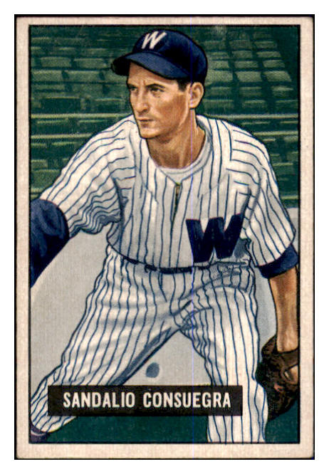 1951 Bowman Baseball #096 Sandy Consuegra Senators EX 463395