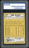 1968 Topps Baseball #450 Jim Kaat Twins AGS 8 NM/MT 464079