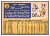 1970 Topps Baseball #330 Lou Brock Cardinals EX 468016