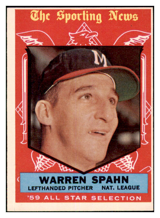 1959 Topps Baseball #571 Warren Spahn A.S. Braves NR-MT oc 468051