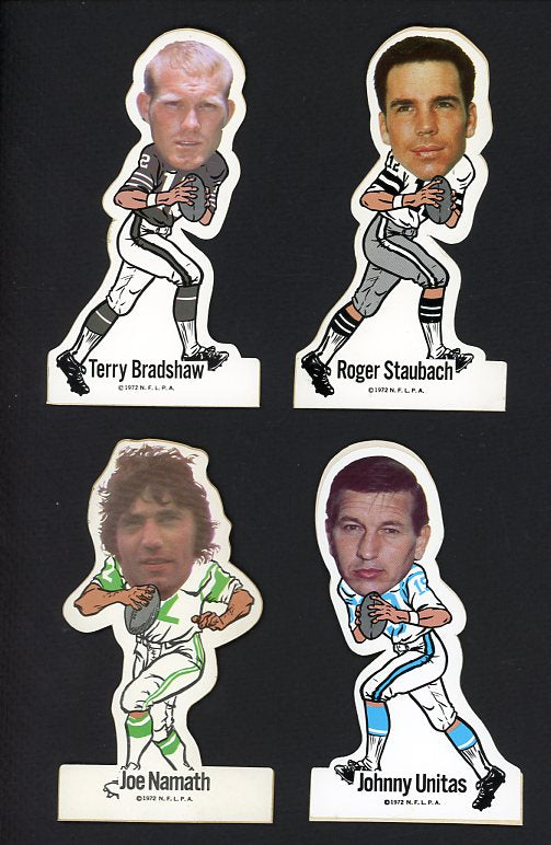 1972 NFLPA Stickers Near Set EX-MT/NR-MT Staubach Namath 469606