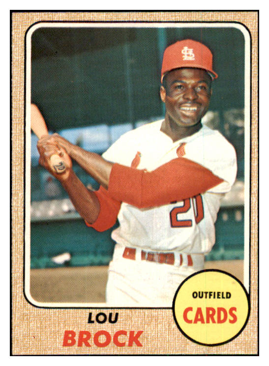 1968 Topps Baseball #520 Lou Brock Cardinals NR-MT 469946