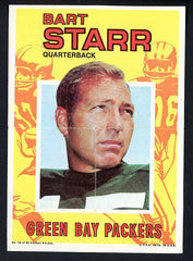 1971 Topps Football Pin Up #010 Bart Starr Packers EX-MT 470519
