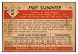 1953 Bowman Color Baseball # 81 Enos Slaughter Cardinals EX+/EX-MT 472111
