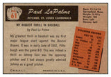1955 Bowman Baseball #061 Paul Lapalme Cardinals NR-MT 472230