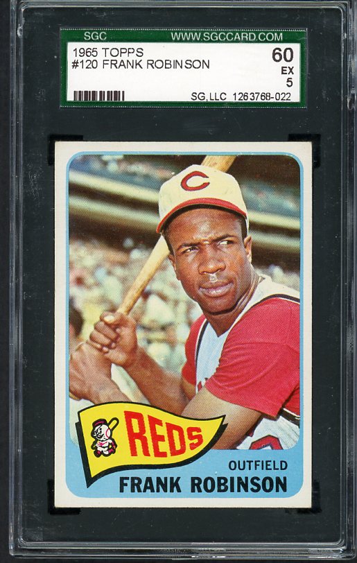 1965 Topps Baseball #120 Frank Robinson Reds SGC 5 EX 472746