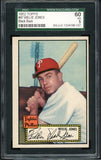 1952 Topps Baseball #047 Willie Jones Phillies SGC 5 EX Black 472765