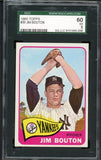 1965 Topps Baseball #030 Jim Bouton Yankees SGC 5 EX 472771