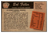 1955 Bowman Baseball #134 Bob Feller Indians EX+/EX-MT 473855 Kit Young Cards
