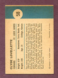 1961 Fleer Basketball #058 Clyde Lovellette IA Hawks EX 474670