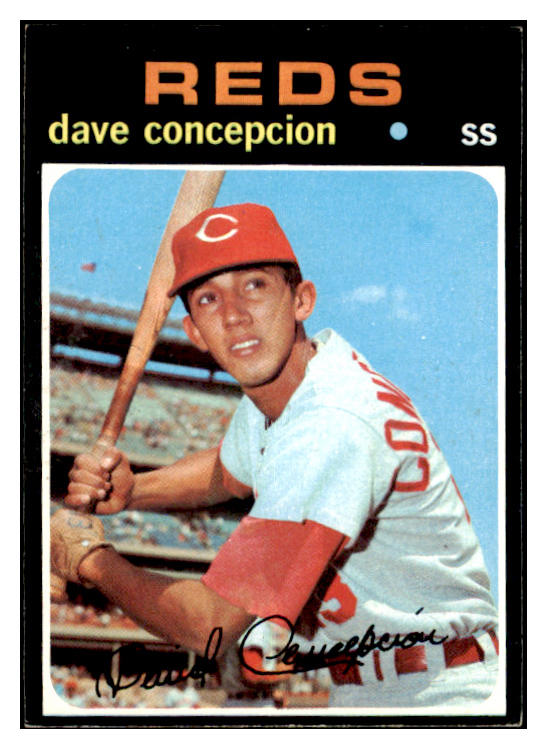 1971 Topps Baseball #014 Dave Concepcion Reds EX+/EX-MT 476129