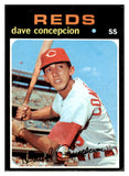 1971 Topps Baseball #014 Dave Concepcion Reds EX+/EX-MT 476129
