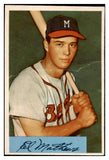1954 Bowman Baseball #064 Eddie Mathews Braves GD-VG 476196