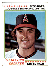 1978 Topps Baseball #006 Nolan Ryan RB Angels EX 476803