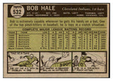 1961 Topps Baseball #532 Bob Hale Indians EX-MT 477685