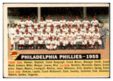 1956 Topps Baseball #072 Philadelphia Phillies Team VG Dated 477931