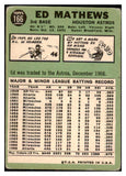 1967 Topps Baseball #166 Eddie Mathews Astros GD-VG 479113