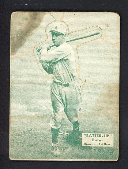 1934-36 Batter Up #018 Jack Burns Browns Good 479407