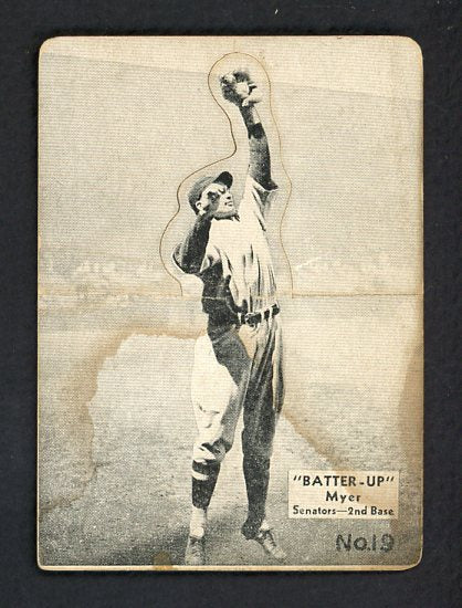 1934-36 Batter Up #019 Buddy Myer Senators Good 479409
