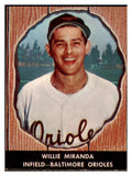 1958 Hires #032 Willie Miranda Orioles NR-MT No Tab 479493