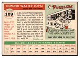 1955 Topps Baseball #109 Eddie Lopat Yankees VG-EX 480399