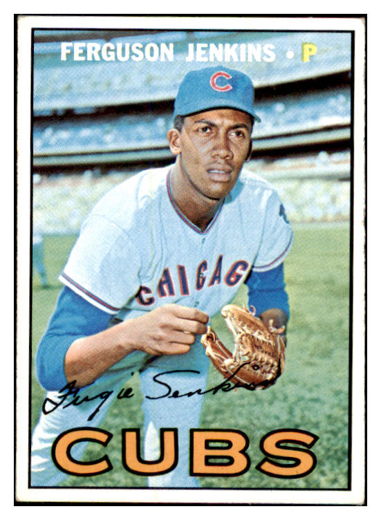 1967 Topps Baseball #333 Fergie Jenkins Cubs EX