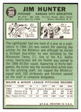 1967 Topps Baseball #369 Catfish Hunter A's VG-EX 481187