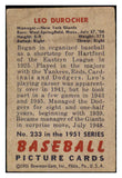 1951 Bowman Baseball #233 Leo Durocher Giants VG-EX 481888