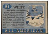 1955 Topps Football #021 Whizzer White Colorado EX 482253
