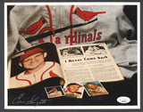 Enos Slaughter Cardinals Signed 8 X 10 JSA Auth 482425