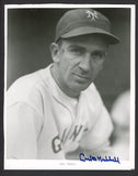 Carl Hubbell Giants Signed 8 X 10 JSA Auth 482431