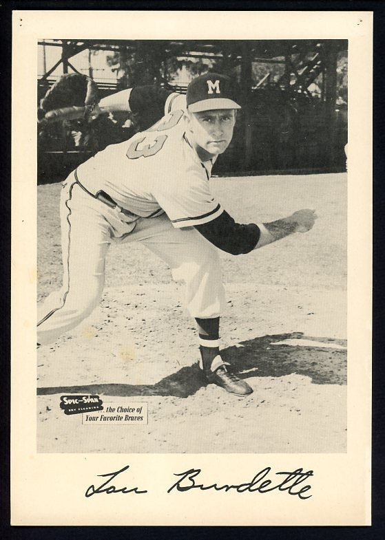 1953-57 Spic And Span Lou Burdette Braves GD-VG 483022