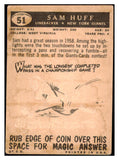 1959 Topps Football #051 Sam Huff Giants VG-EX 484485