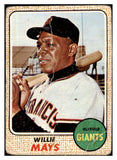1968 Topps Baseball #050 Willie Mays Giants Poor 484959