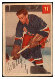 1954 Parkhurst Hockey #071 Wally Hergesheimer Rangers Good 485177