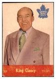 1955 Parkhurst Hockey #033 King Clancy Maple Leafs Good 485178