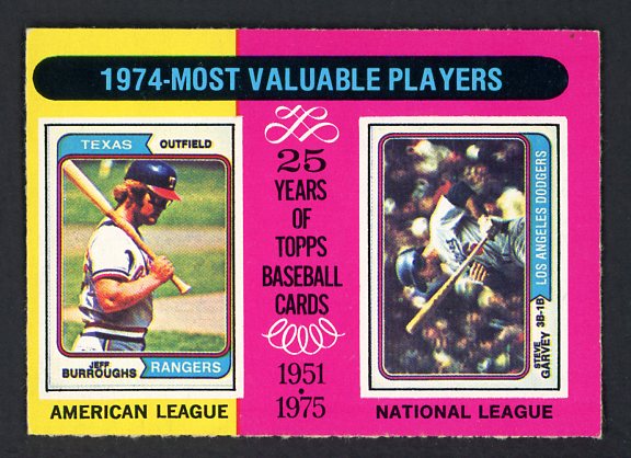 1975 O Pee Chee #212 Steve Garvey Jeff Burroughs EX 485280