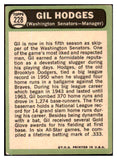 1967 Topps Baseball #228 Gil Hodges Senators VG 485406