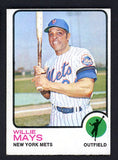 1973 Topps Baseball #305 Willie Mays Mets EX 485738