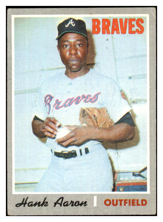 1970 Topps Baseball #500 Hank Aaron Braves VG 485777
