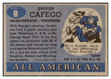 1955 Topps Football #008 George Cafego Tennessee EX-MT 486469