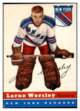 1954 Topps Hockey #010 Gump Worsley Rangers EX+ 486633